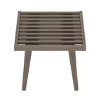 Max & Lily Entryway Bench, Wooden End of Bed Bench for Bedroom, Hallway, Porch, 19