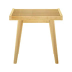 Max & Lily Entryway Bench, Wooden End of Bed Bench for Bedroom, Hallway, Porch, 19