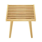 Max & Lily Entryway Bench, Wooden End of Bed Bench for Bedroom, Hallway, Porch, 19