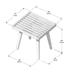 Max & Lily Entryway Bench, Wooden End of Bed Bench for Bedroom, Hallway, Porch, 19