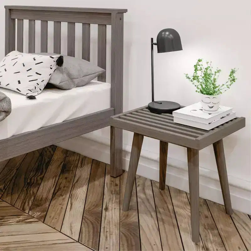 Max & Lily Entryway Bench, Wooden End of Bed Bench for Bedroom, Hallway, Porch, 19