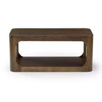 Plank+Beam Solid Wood 40 Modern Rectangular Coffee Table with Storage Shelf