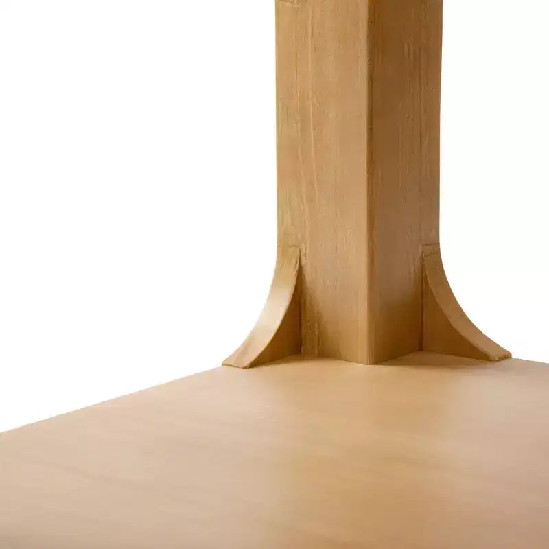 Plank+Beam Solid Wood 40 Modern Rectangular Coffee Table with Storage Shelf
