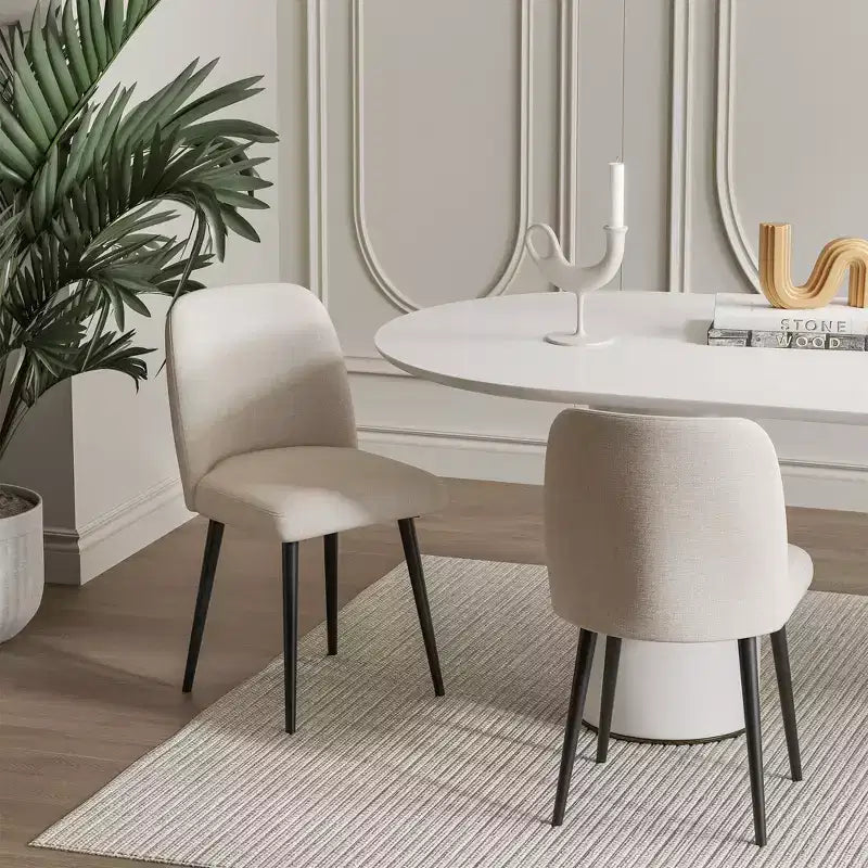 Dovelina Modern Dining Chair Upholstered Dining Chairs Set of 2