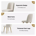 Dovelina Modern Dining Chair Upholstered Dining Chairs Set of 2