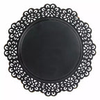 Specchio da parete decorativo in pizzo floreale in metallo da 12,5 - Collezione Stonebriar