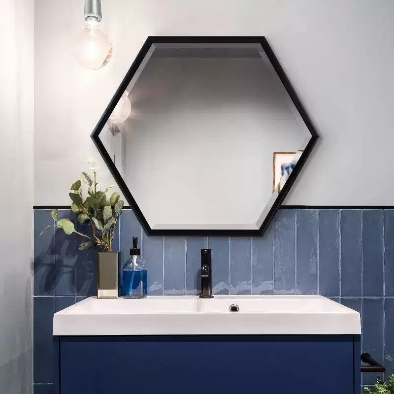 Calder Hexagon Wall Mirror - Kate & Laurel All Things Decor