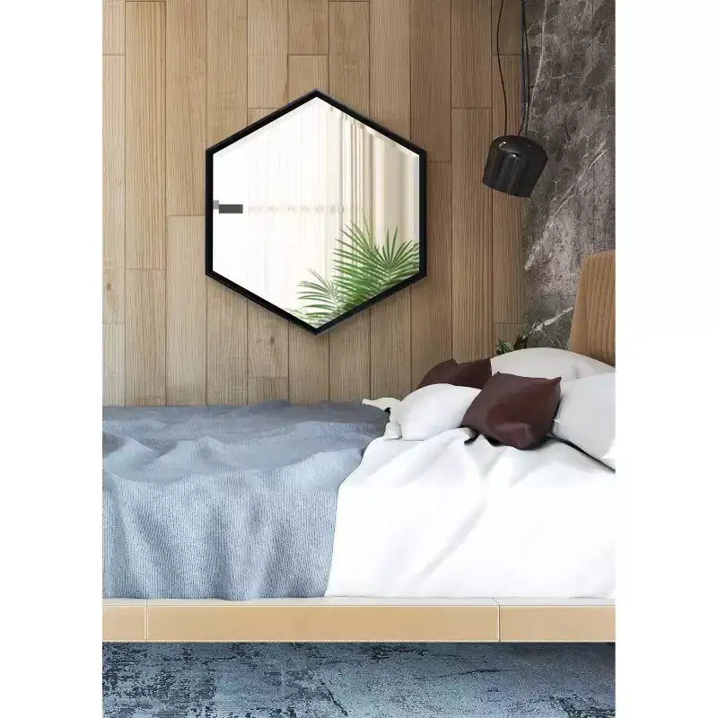 Calder Hexagon Wall Mirror - Kate & Laurel All Things Decor
