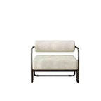 27 Modern Iron Accent Chair , Comfy Lazy Armchair for Living Room and Bedroom 4A - ModernLuxe