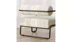 27 Modern Iron Accent Chair , Comfy Lazy Armchair for Living Room and Bedroom 4A - ModernLuxe