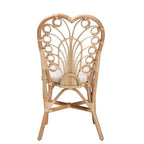 bali & pari Jerica Modern Bohemian Natural Brown Rattan Dining Chair