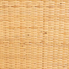 bali & pari Monaco Modern Bohemian Oak Brown Finished Mahogany Wood and Natural Rattan Dining Chair