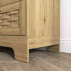 Cassettiera a 4/6 cassetti, cassettiera moderna in legno con maniglie in metallo, cassettiera portaoggetti naturale 4A - ModernLuxe