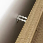Cassettiera a 4/6 cassetti, cassettiera moderna in legno con maniglie in metallo, cassettiera portaoggetti naturale 4A - ModernLuxe