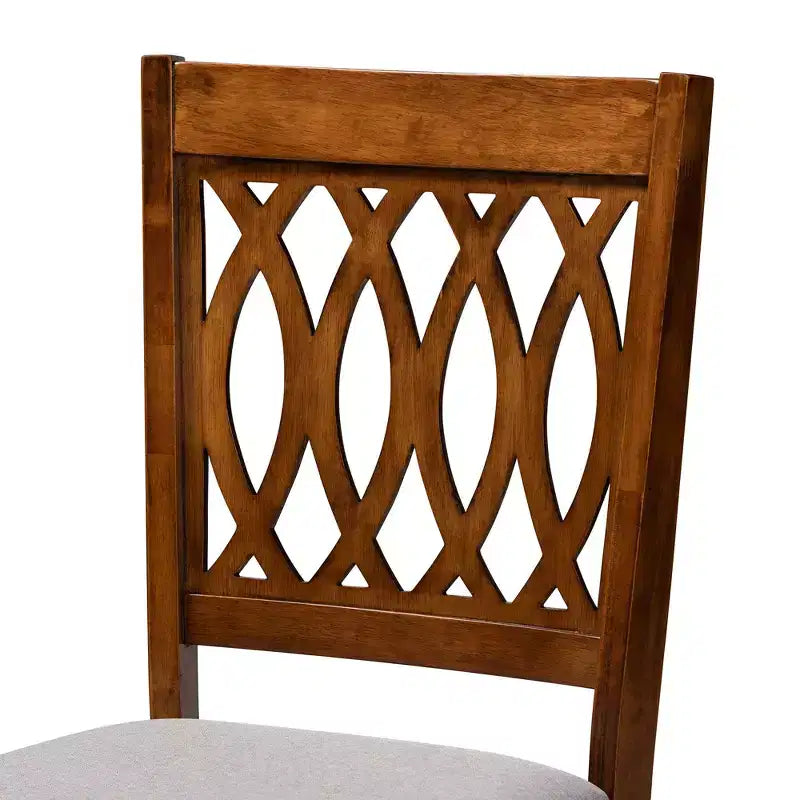 Baxton Studio Florencia Modern Fabric and Wood Dining Set