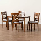 Baxton Studio Florencia Modern Fabric and Wood Dining Set