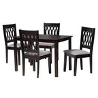 Baxton Studio Florencia Modern Fabric and Wood Dining Set