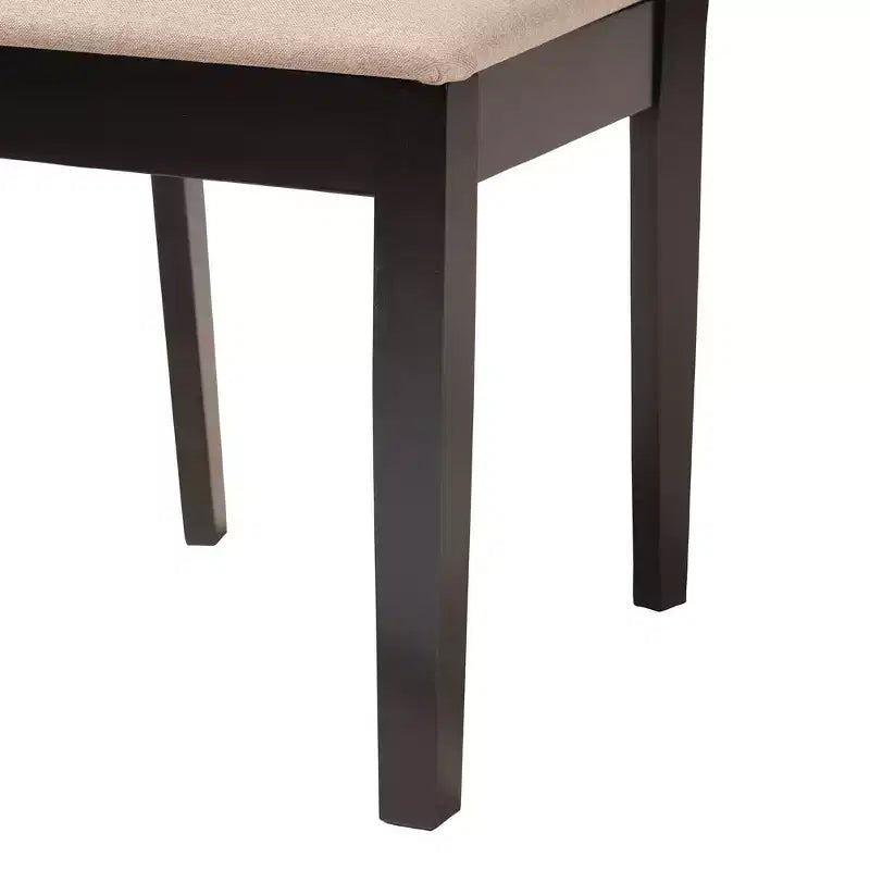 Baxton Studio Florencia Modern Fabric and Wood Dining Set