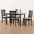 Baxton Studio Florencia Modern Fabric and Wood Dining Set
