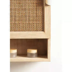 Kate & Laurel All Things Decor Armadietto da Parete Ori in Rattan Naturale