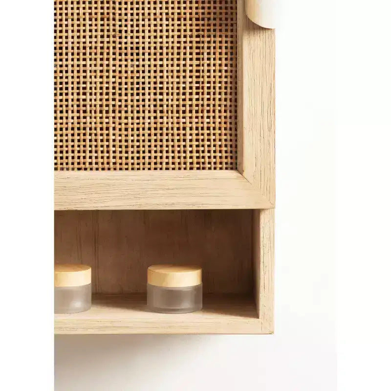 Kate & Laurel All Things Decor Armadietto da Parete Ori in Rattan Naturale