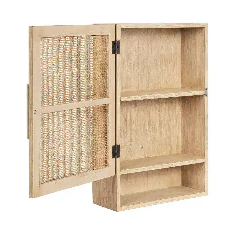 Kate & Laurel All Things Decor Armadietto da Parete Ori in Rattan Naturale