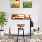Tribesigns C-Shaped Portable Desk, Mobile Height Adjustable Laptop Desk with Wheels