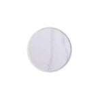 Manhattan Comfort Anderson Modern Leatherette Upholstered End Table with Ceramic Faux Marble Tabletop