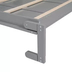 Full/Queen Size Murphy Bed/Wall Bed with Shelves and LED Lights 4A - ModernLuxe