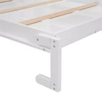 Full/Queen Size Murphy Bed/Wall Bed with Shelves and LED Lights 4A - ModernLuxe