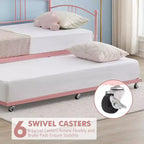 Garvee Twin Metal Daybed and Trundle, Sofa Bed - Room & Joy