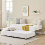 Garvee Twin Metal Daybed and Trundle, Sofa Bed - Room & Joy