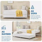 Garvee Twin Metal Daybed and Trundle, Sofa Bed - Room & Joy