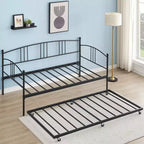 Garvee Twin Metal Daybed and Trundle, Sofa Bed - Room & Joy