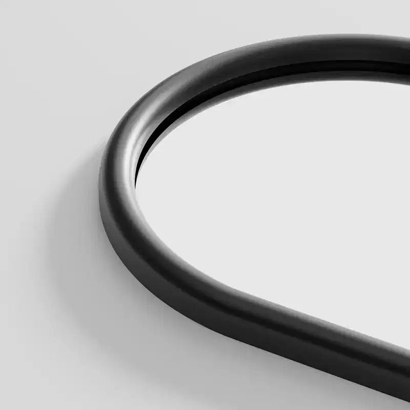 Dovelina Specchio a figura intera con cornice in legno ad arco, da appoggio