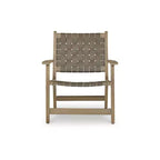 Signature Design by Ashley Jameset Leather Weave Accent Chair, Taupe