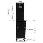 6 Drawer Rolling Tool Chest with Wheels,Meta Tool Storage Cabinets with Detachable Top Tool Box,Tool Cart on Wheels for Workshop Warehouse Garage
