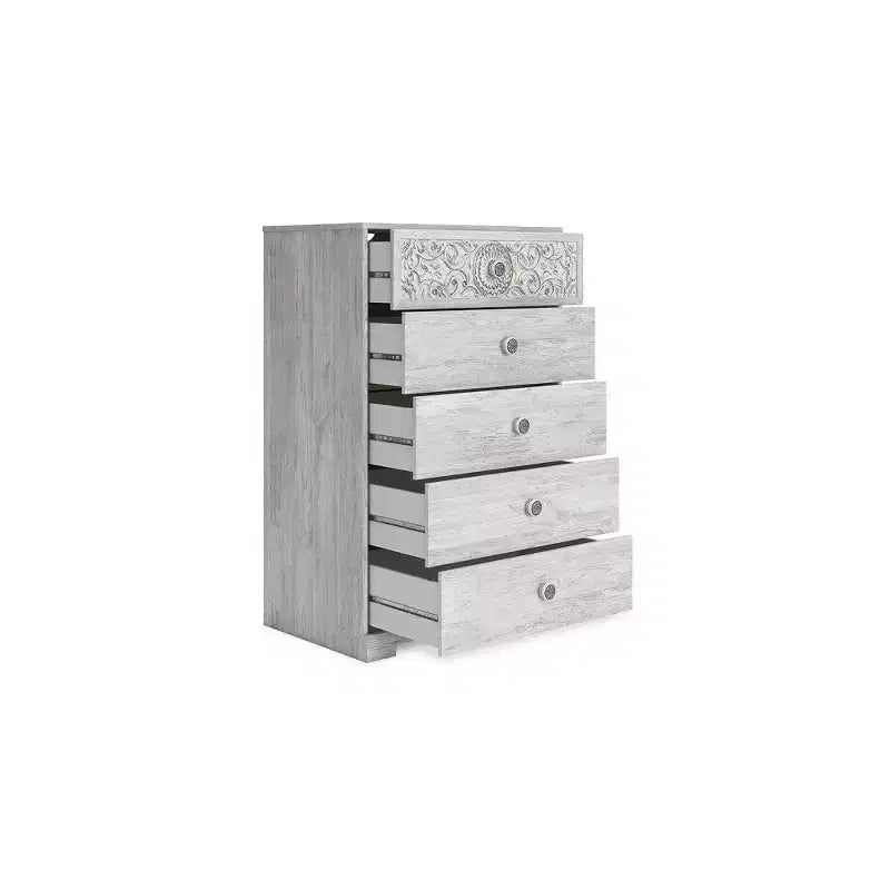 Signature Design by Ashley Casual Paxberry Chest of Drawers, Whitewash