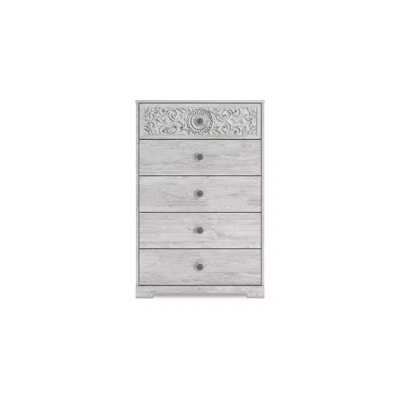 Signature Design by Ashley Casual Paxberry Chest of Drawers, Whitewash