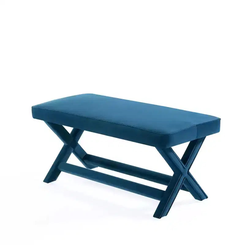 Manhattan Comfort Abigail Pouf Doppio Rivestito in Velluto