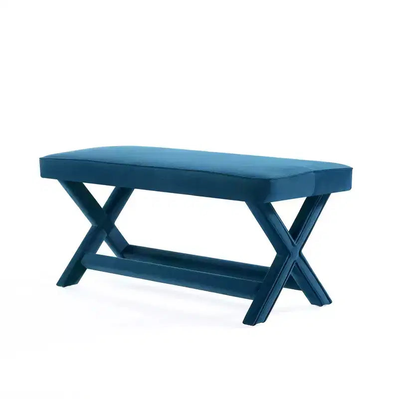 Manhattan Comfort Abigail Pouf Doppio Rivestito in Velluto