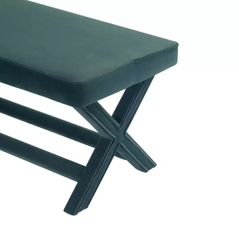 Manhattan Comfort Abigail Pouf Doppio Rivestito in Velluto