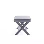 Manhattan Comfort Abigail Pouf Doppio Rivestito in Velluto