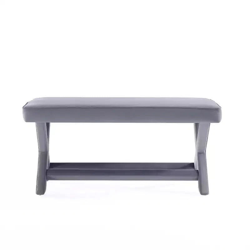 Manhattan Comfort Abigail Pouf Doppio Rivestito in Velluto