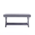Manhattan Comfort Abigail Pouf Doppio Rivestito in Velluto