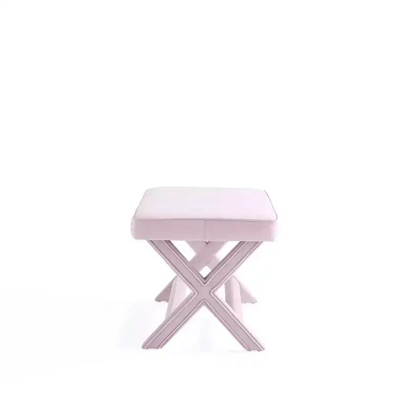 Manhattan Comfort Abigail Pouf Doppio Rivestito in Velluto
