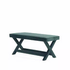Manhattan Comfort Abigail Pouf Doppio Rivestito in Velluto