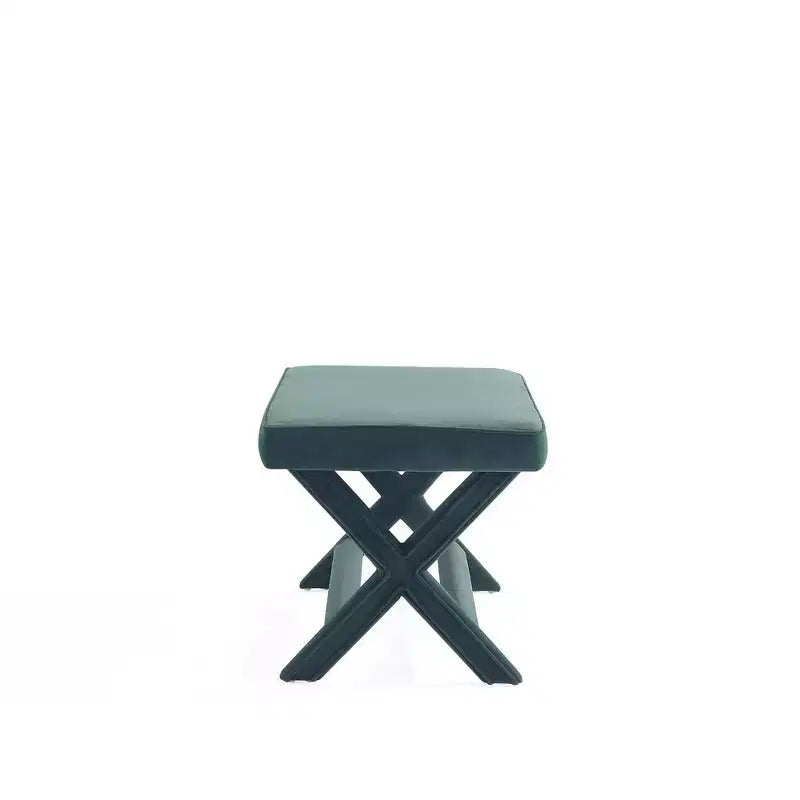 Manhattan Comfort Abigail Pouf Doppio Rivestito in Velluto