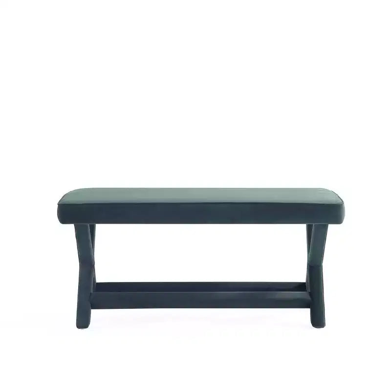 Manhattan Comfort Abigail Pouf Doppio Rivestito in Velluto