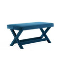 Manhattan Comfort Abigail Pouf Doppio Rivestito in Velluto